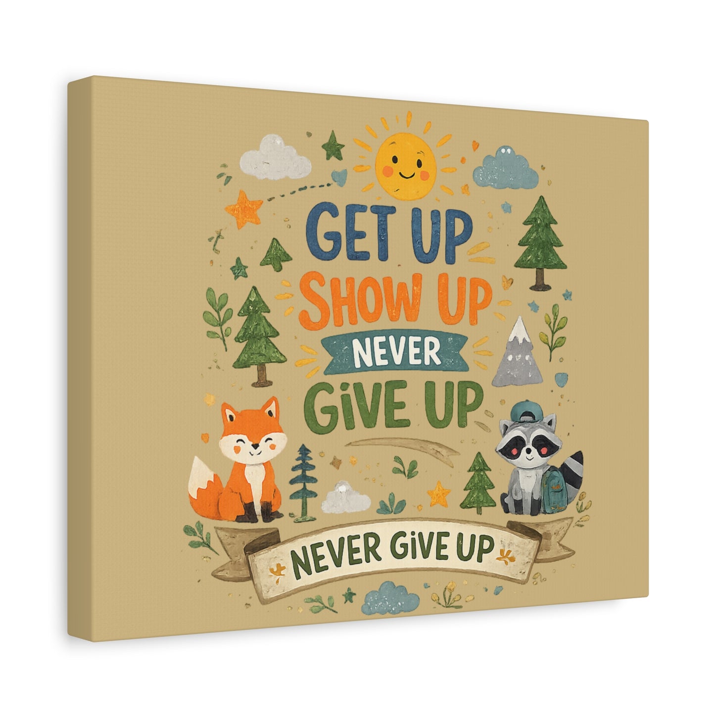 Kids Inspirational Canvas Wall Art – Premium Motivational Canvas Print for Bedroom, Playroom & Nursery Décor