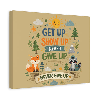 Kids Inspirational Canvas Wall Art – Premium Motivational Canvas Print for Bedroom, Playroom & Nursery Décor