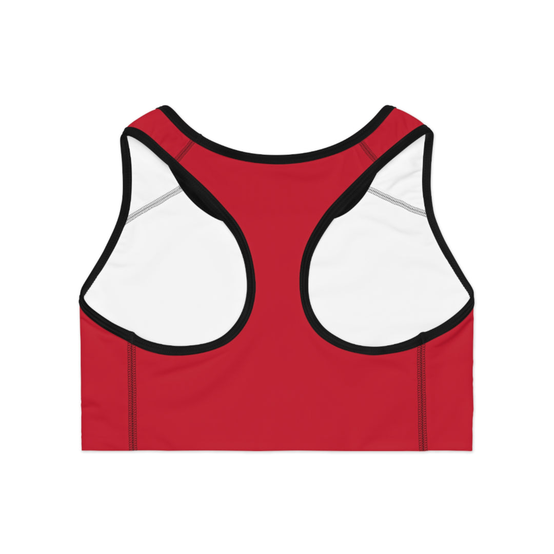 No Excuses Sports Bra – Train Hard, Stay Supported (Red)