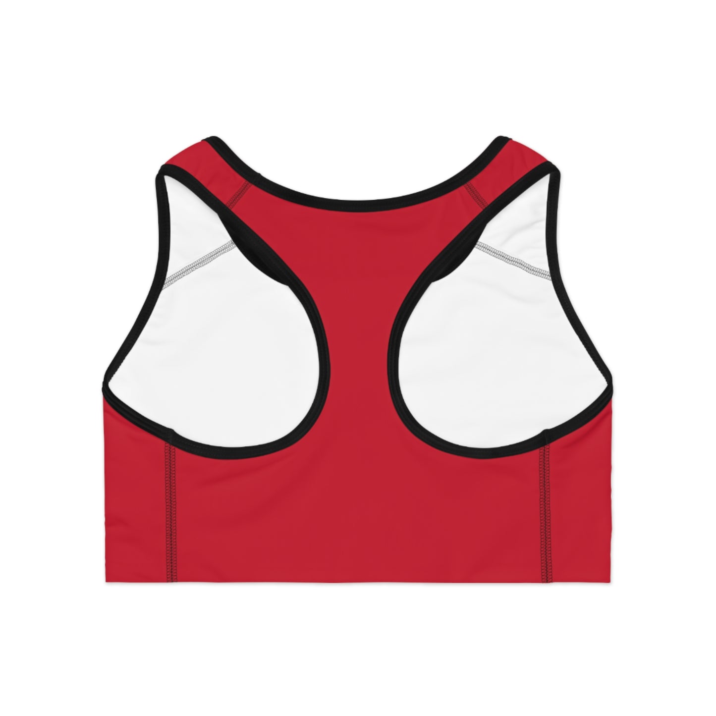 No Excuses Sports Bra – Train Hard, Stay Supported (Red)
