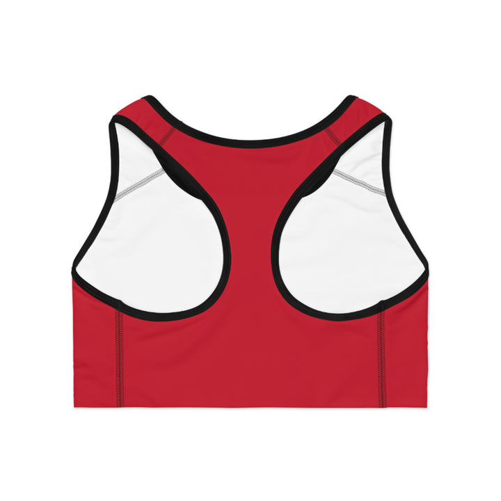 No Excuses Sports Bra – Train Hard, Stay Supported (Red)