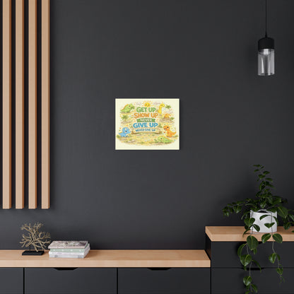 Kids Inspirational Canvas Wall Art – Premium Motivational Canvas Print for Bedroom, Playroom & Nursery Décor