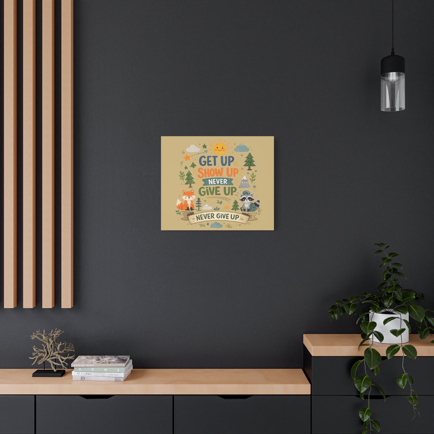 Kids Inspirational Canvas Wall Art – Premium Motivational Canvas Print for Bedroom, Playroom & Nursery Décor