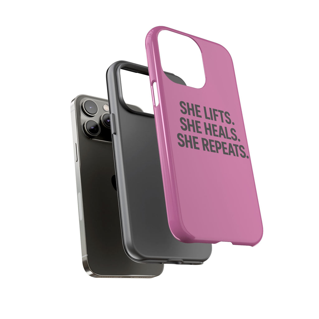 She lifts. She heals. She repeats. Tough Phone Cases