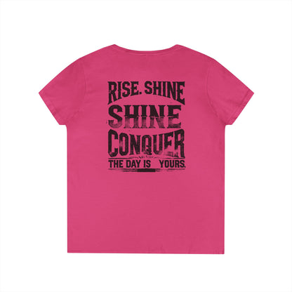 Women's V Neck-Strength in Motion