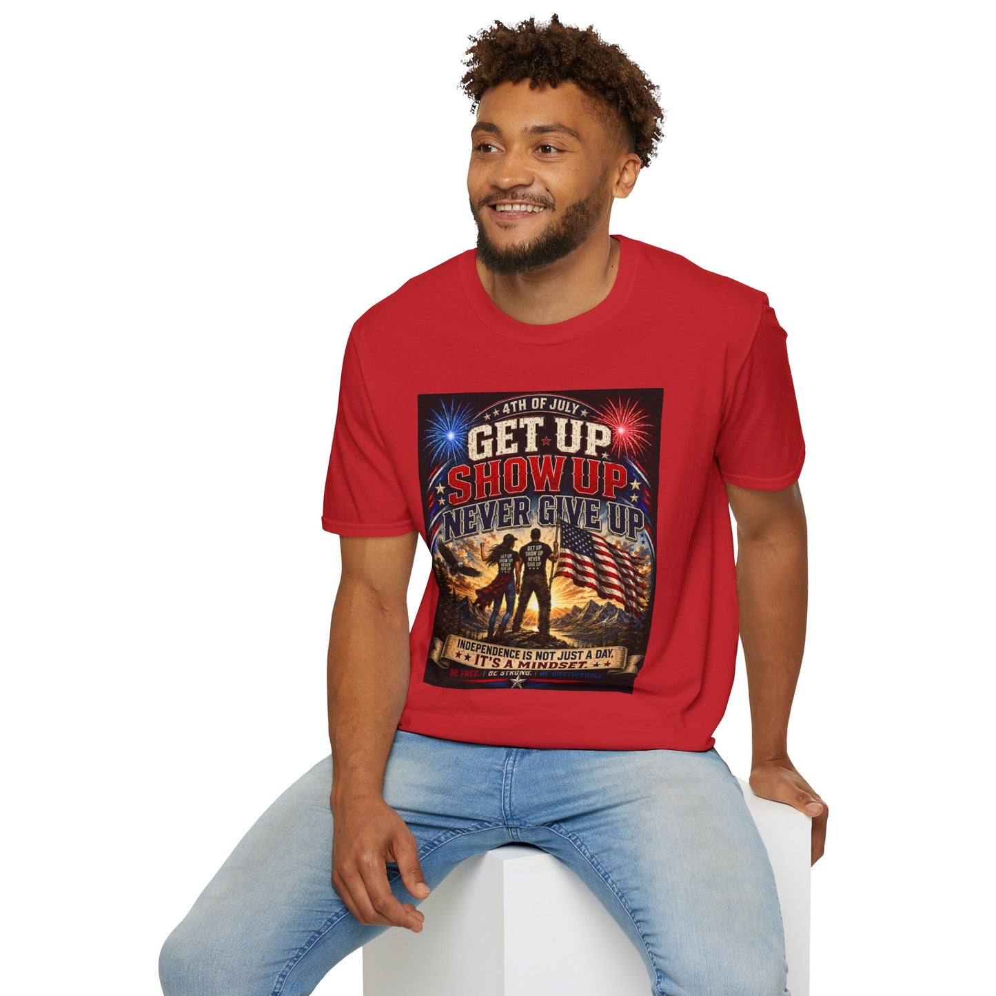 Patriotic 4th of July Unisex T-Shirt | Soft USA Independence Day Tee | American Pride Graphic Shirt for Men & Women