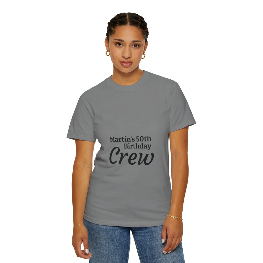 Custom Name & Age Birthday Crew T-Shirt – Personalized Group Shirt