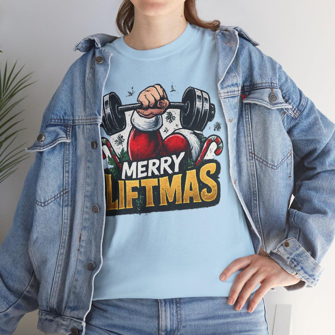 Merry Liftmas Unisex Heavy Cotton Tee