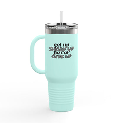 No Excuses Water Bottle – Stay Hydrated, Stay Motivated 40oz