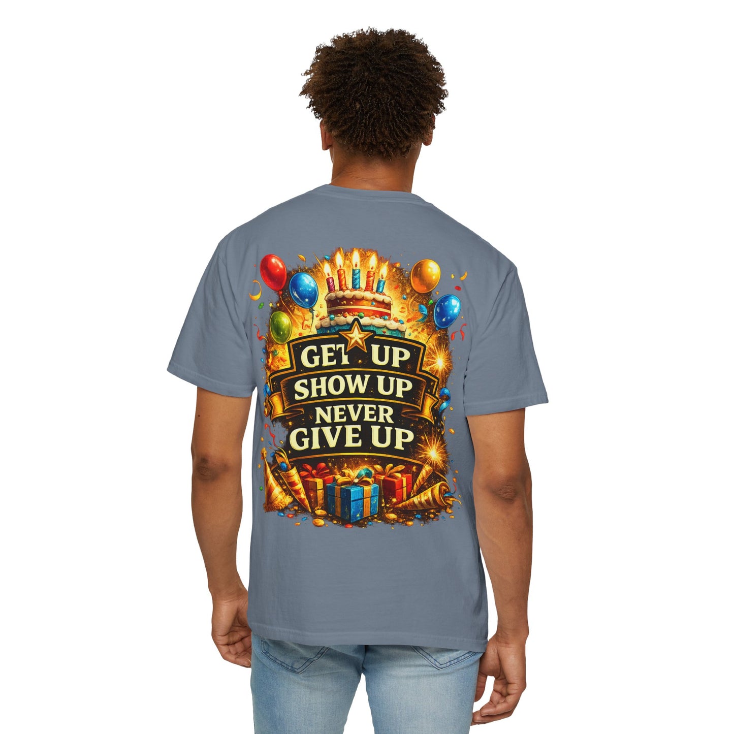 Custom Name & Age Birthday Crew T-Shirt – Personalized Group Shirt