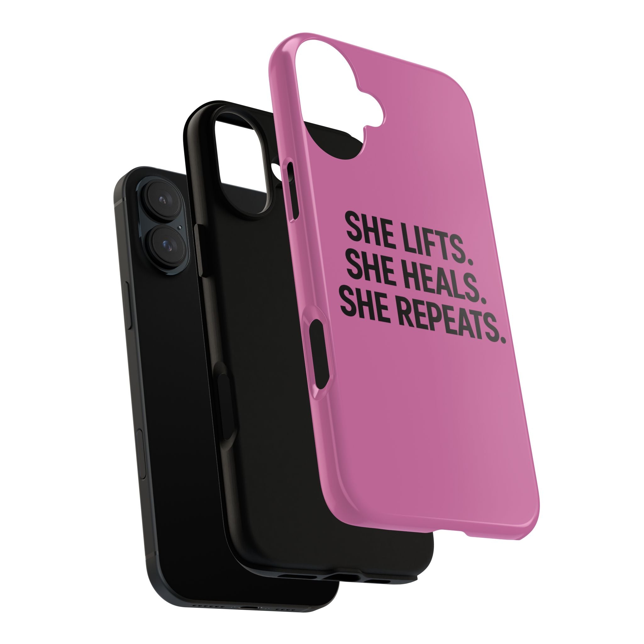 She lifts. She heals. She repeats. Tough Phone Cases