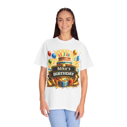 Custom Name Birthday T-Shirt – Get Up Show Up Never Give Up