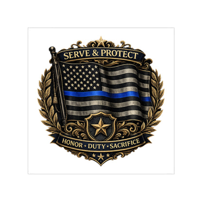 Blue Line Legacy Waterproof Sticker