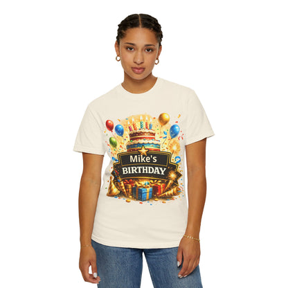 Custom Name Birthday T-Shirt – Get Up Show Up Never Give Up