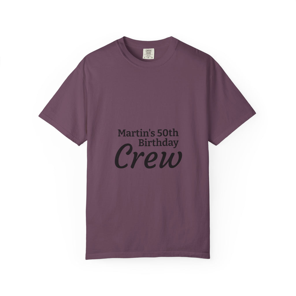 Custom Name & Age Birthday Crew T-Shirt – Personalized Group Shirt
