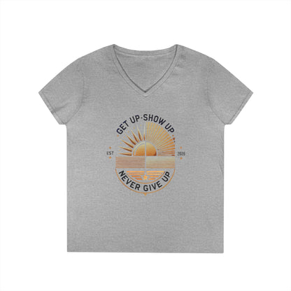 Women's V Neck-Strength in Motion