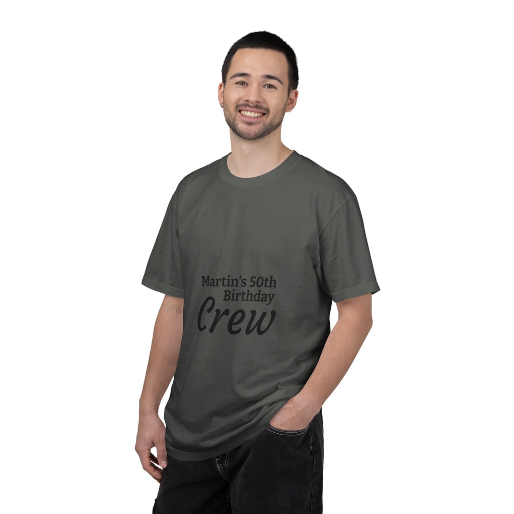 Custom Name & Age Birthday Crew T-Shirt – Personalized Group Shirt