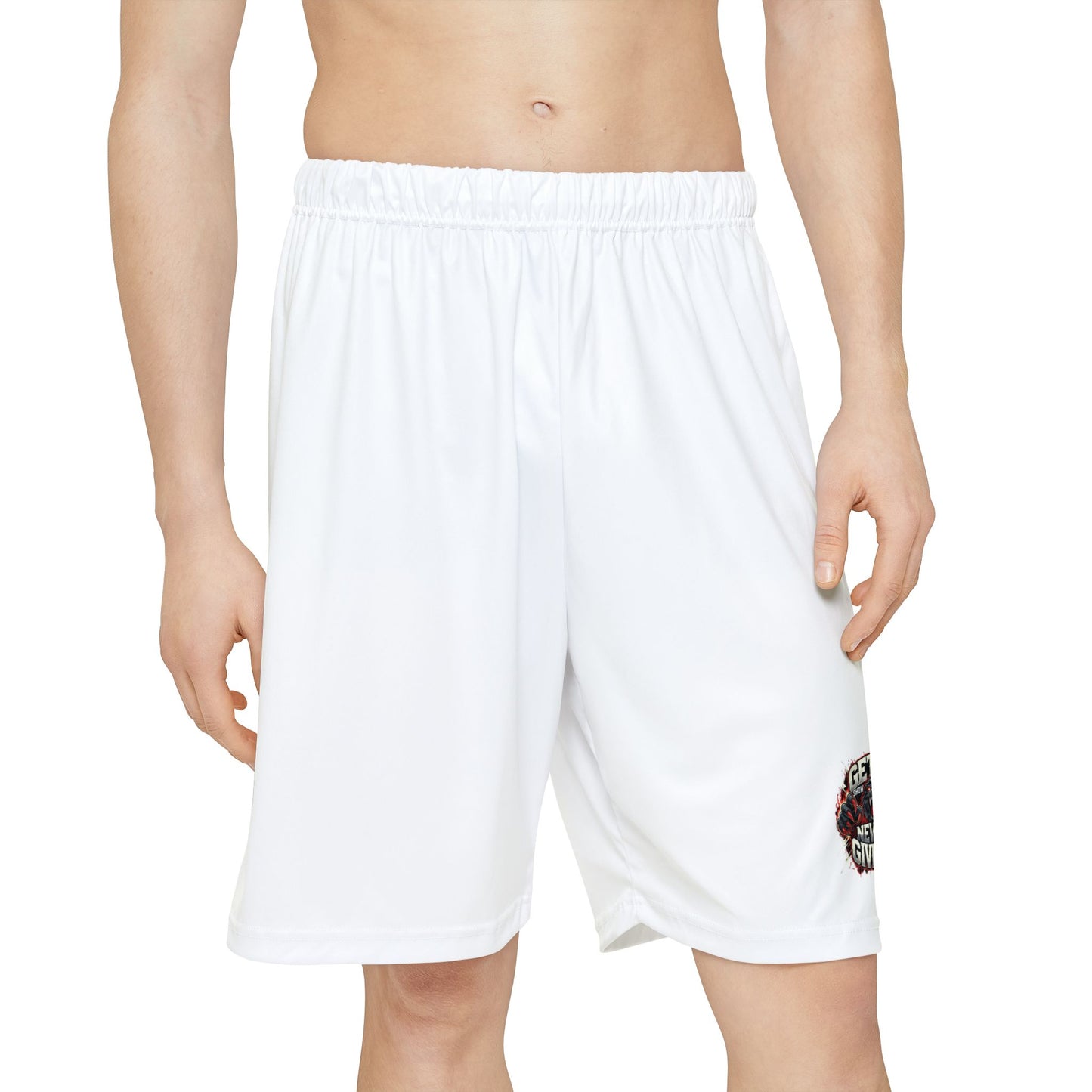 Relentless Performance Men’s Sports Shorts (White)