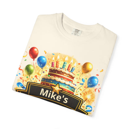 Custom Name Birthday T-Shirt – Get Up Show Up Never Give Up