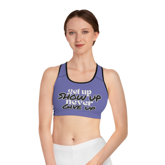 No Excuses Sports Bra – Train Hard, Stay Supported (Violet)