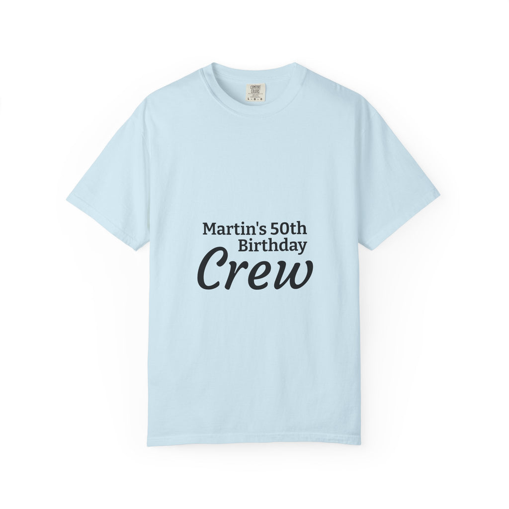Custom Name & Age Birthday Crew T-Shirt – Personalized Group Shirt
