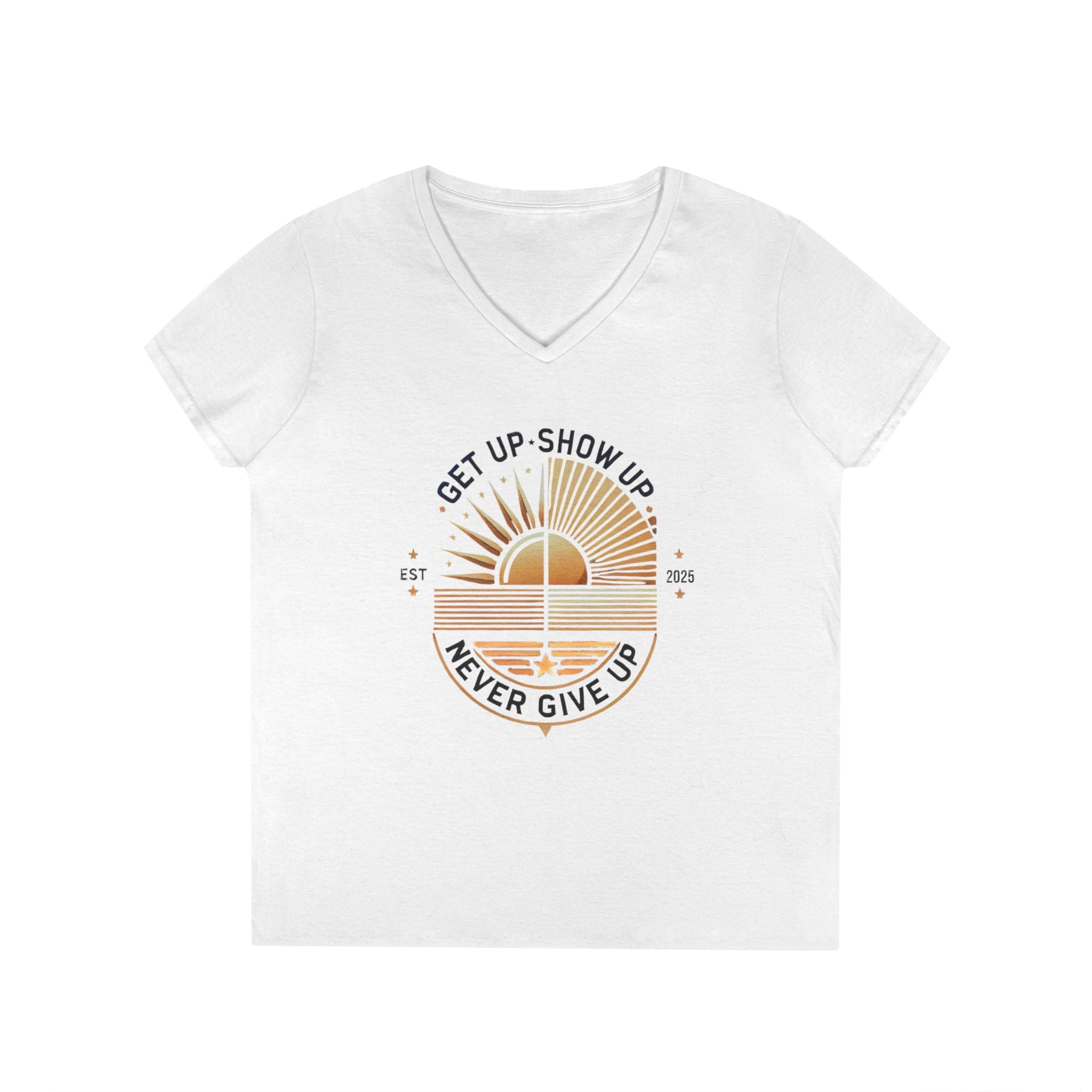 Women's V Neck-Strength in Motion