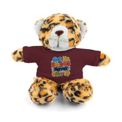 Stuffed Animals with Tee " Get Up Show Up Never Give Up"