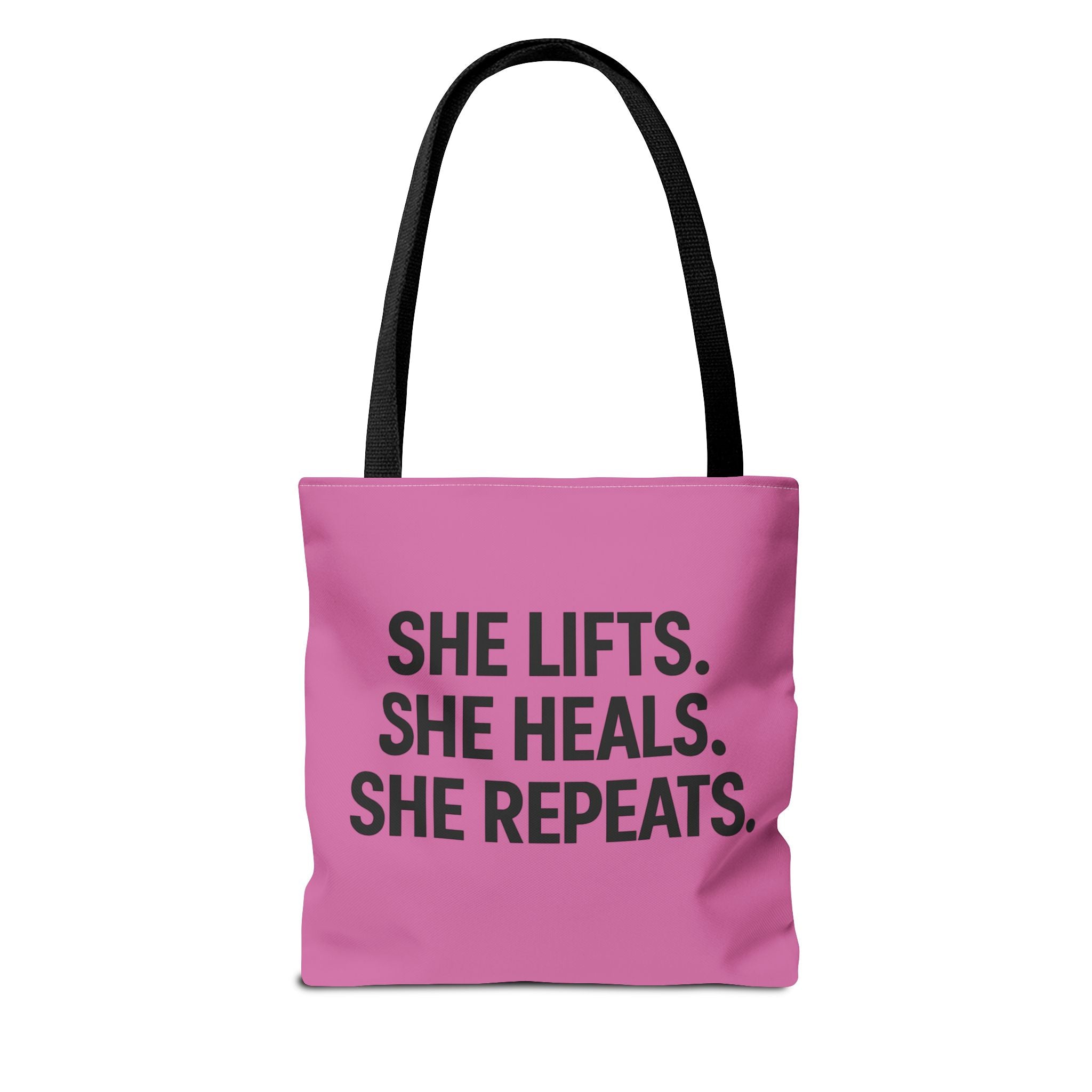 She Lifts. She Heals. She Repeats. Tote Bag