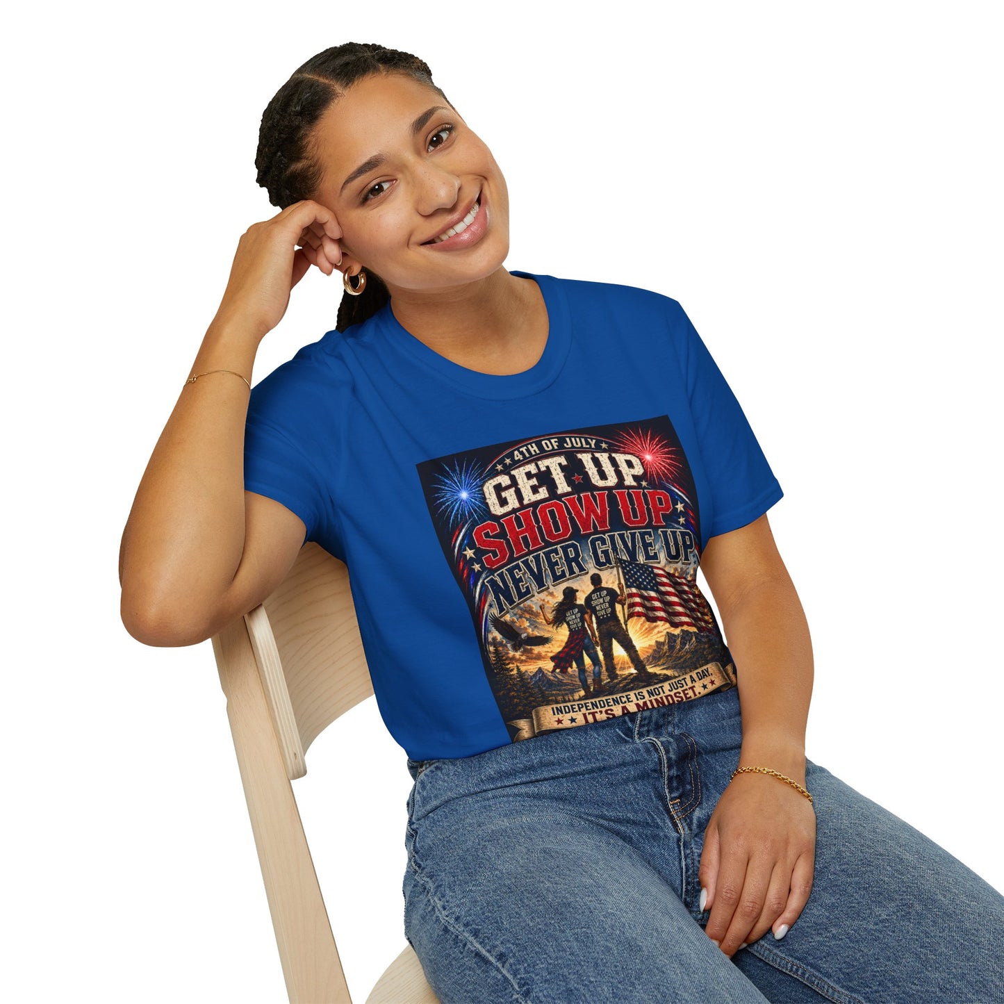 Patriotic 4th of July Unisex T-Shirt | Soft USA Independence Day Tee | American Pride Graphic Shirt for Men & Women