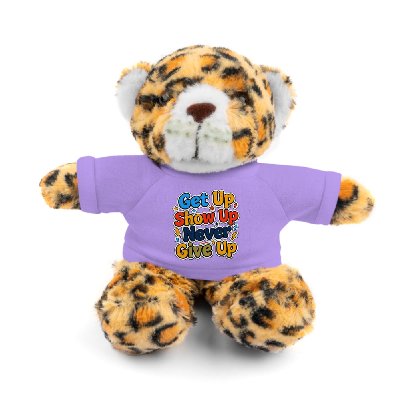 Stuffed Animals with Tee " Get Up Show Up Never Give Up"