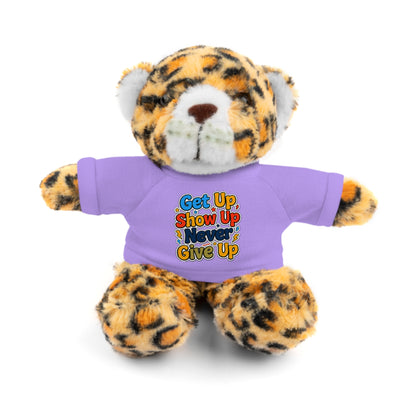 Stuffed Animals with Tee " Get Up Show Up Never Give Up"