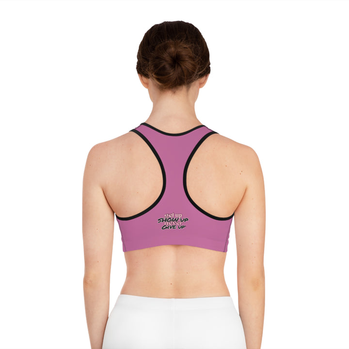 She Lifts. She Heals. She Repeats. Sports Bra