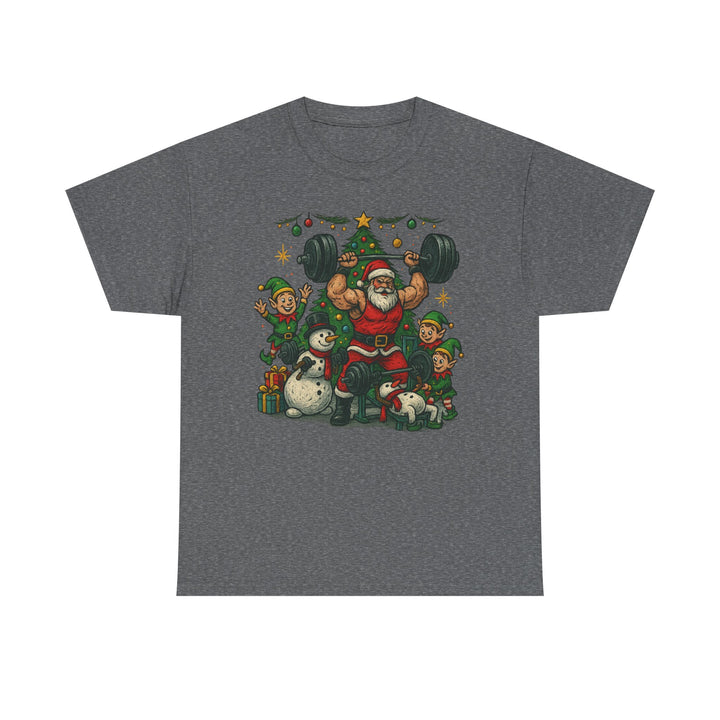 Christmas/Holiday Workout Unisex Heavy Cotton Tee