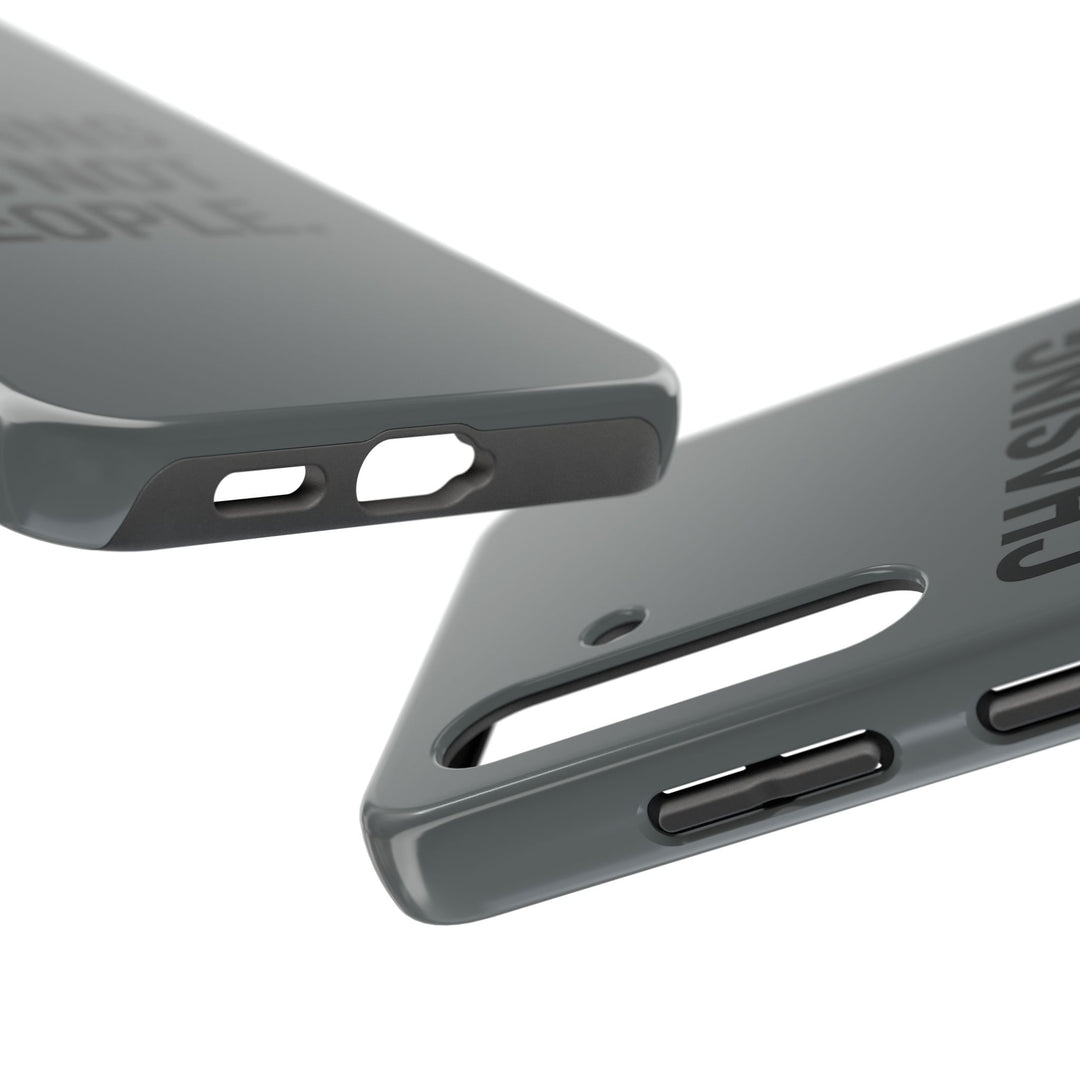 Chasing PRs Not People. Tough Phone Case