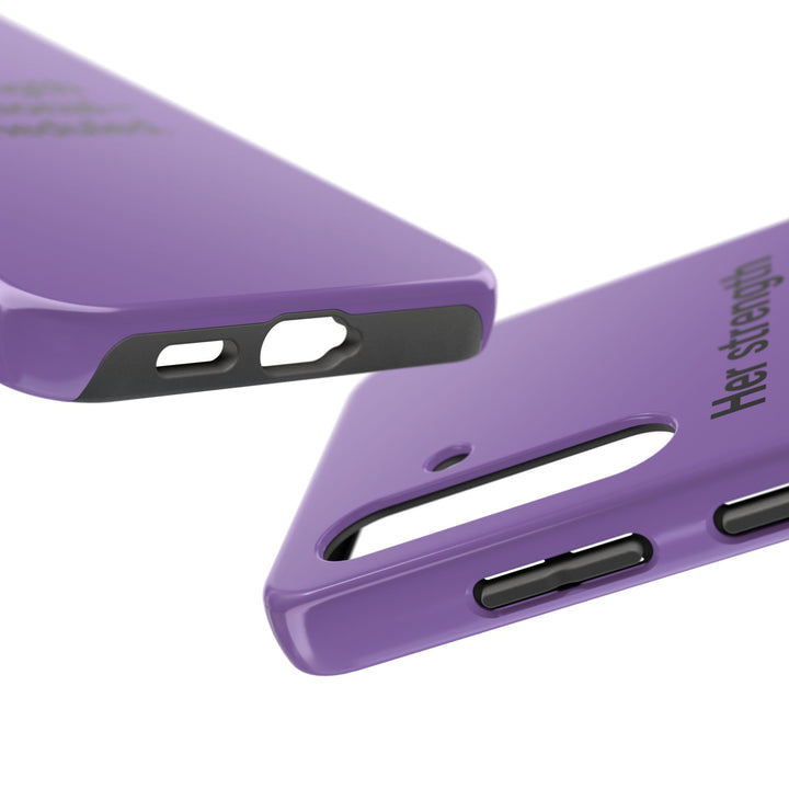 Her Strength isn't optional- it's scheduled. Tough Phone Case
