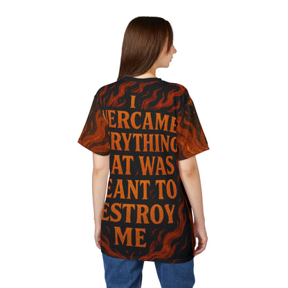 Women's Relentless Drive Tee – I Overcame Everything That Was Meant to Destroy Me