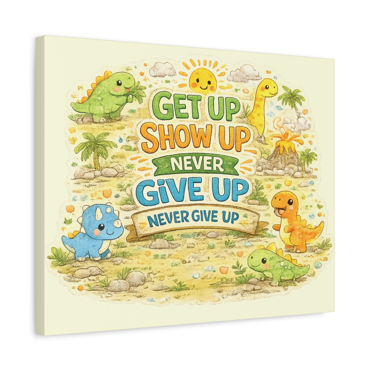 Kids Inspirational Canvas Wall Art – Premium Motivational Canvas Print for Bedroom, Playroom & Nursery Décor