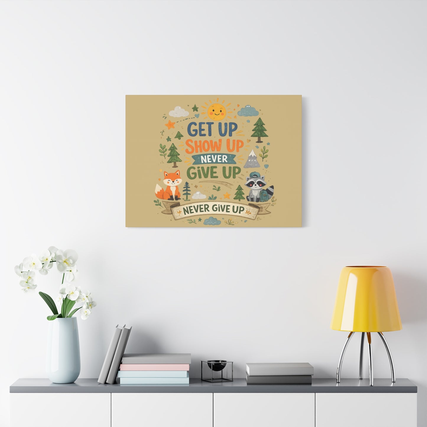 Kids Inspirational Canvas Wall Art – Premium Motivational Canvas Print for Bedroom, Playroom & Nursery Décor