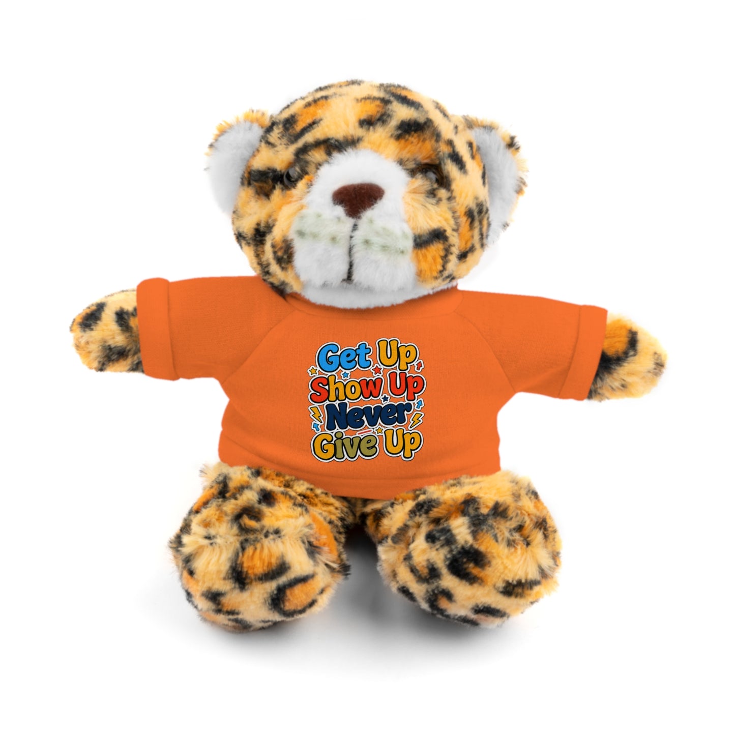 Stuffed Animals with Tee " Get Up Show Up Never Give Up"