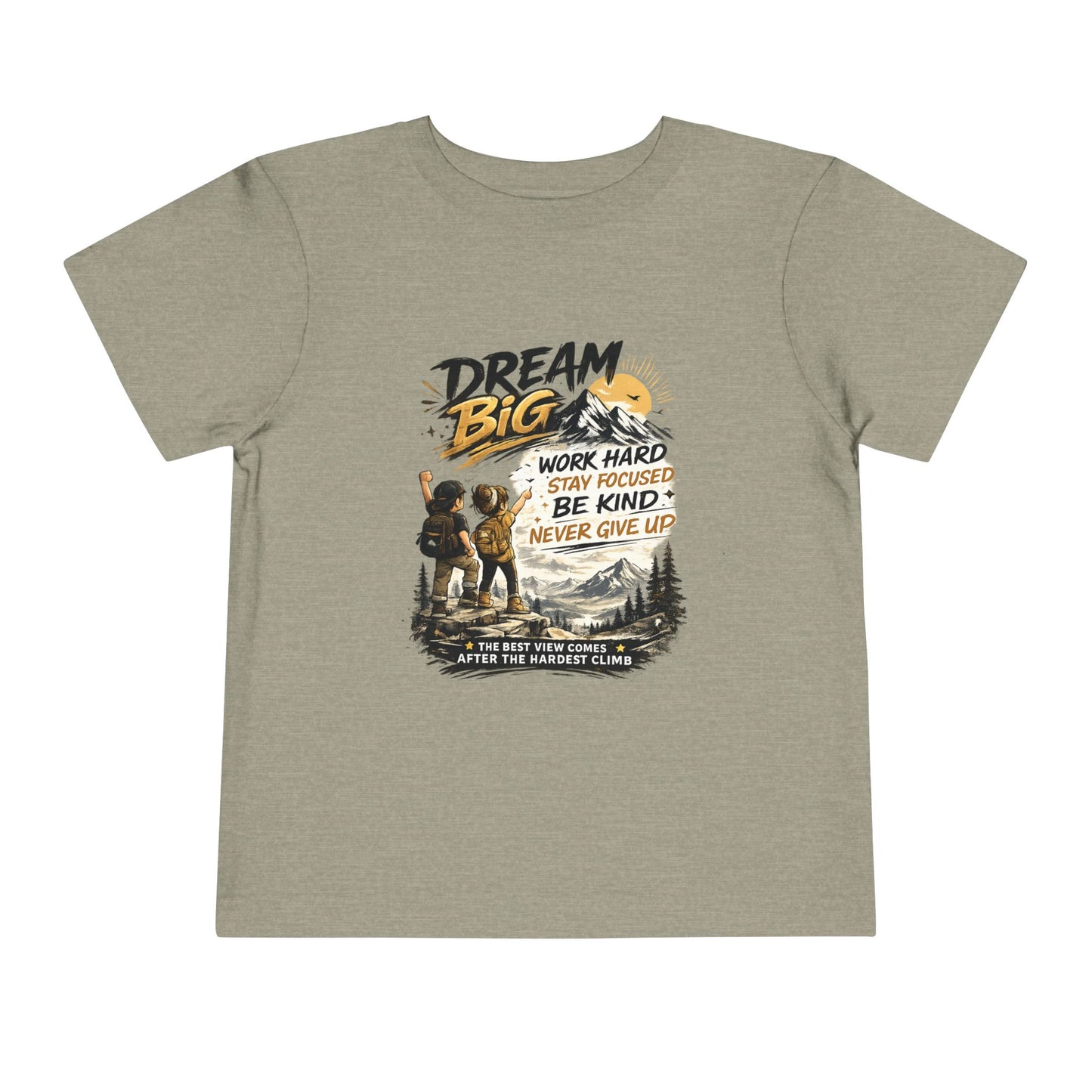Toddler Motivational T-Shirt | Inspirational Kids Graphic Tee | Soft Cotton Toddler Shirt | Positive Mindset Children's Clothing | Everyday Comfort Tee