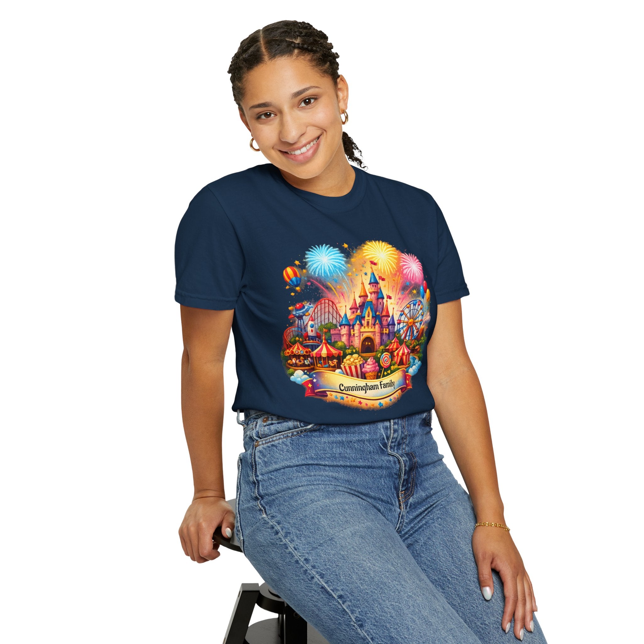 Customizable Name Graphic T-Shirt – for Disney Trips, Theme Park Vacations