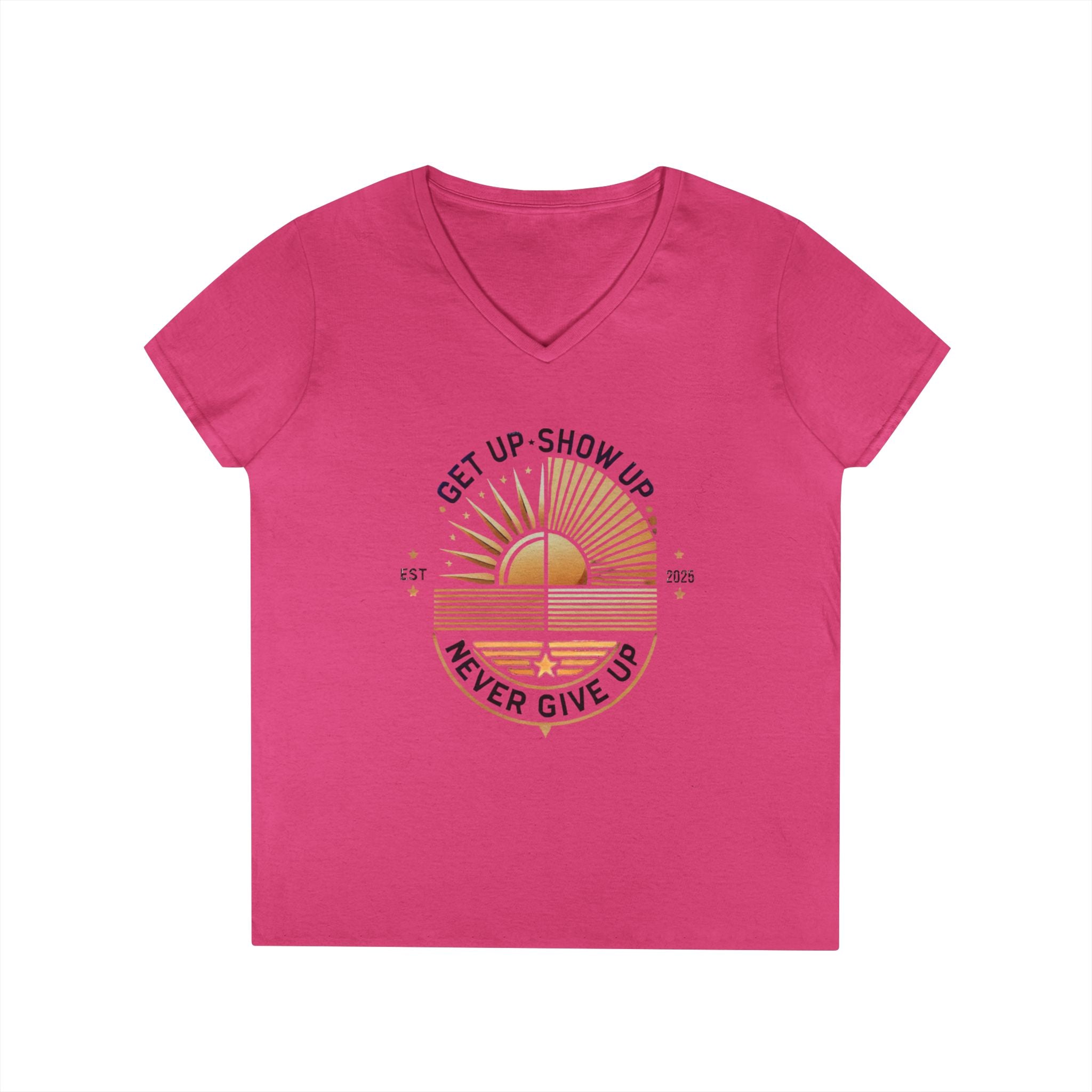 Women's V Neck-Strength in Motion
