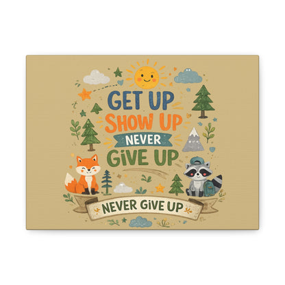 Kids Inspirational Canvas Wall Art – Premium Motivational Canvas Print for Bedroom, Playroom & Nursery Décor