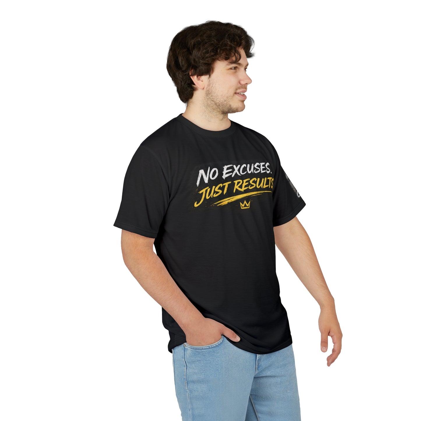 No Excuses Just Results Motivational Unisex T-Shirt