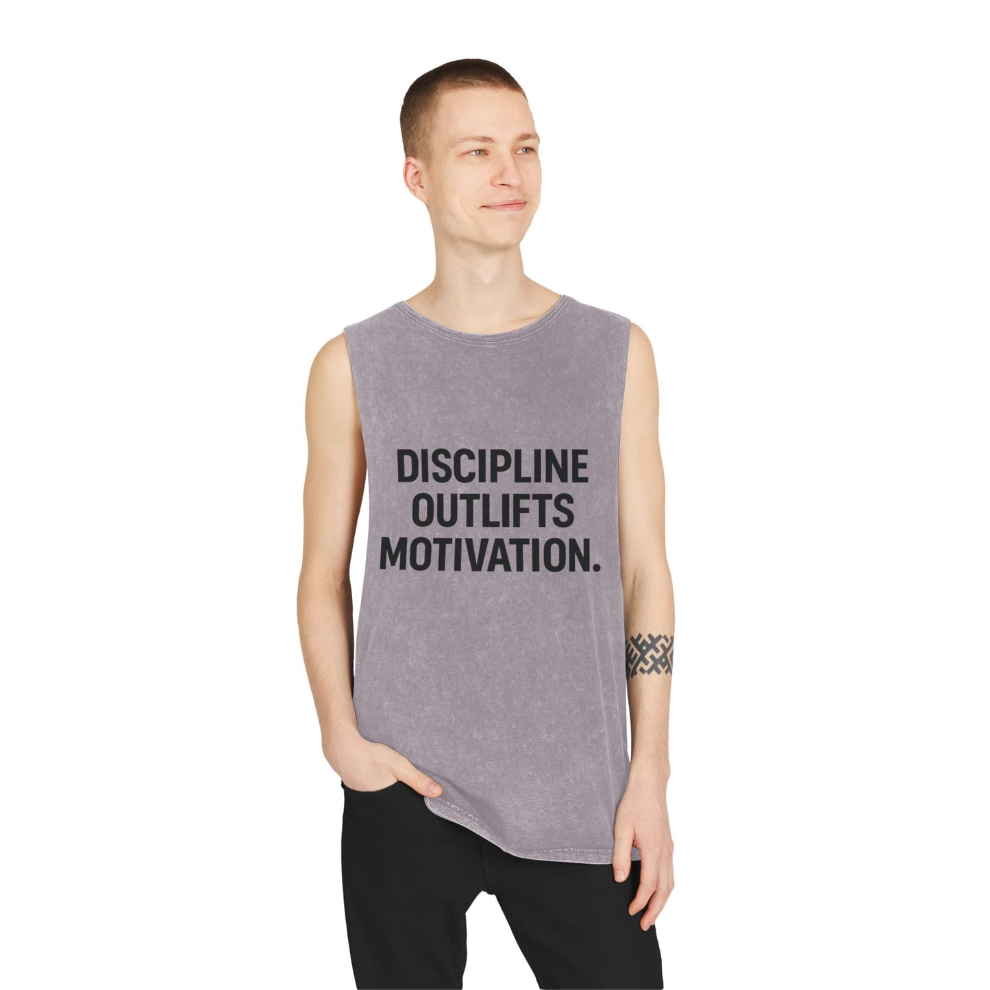 Discipline Outlifts Motivation muscle tank
