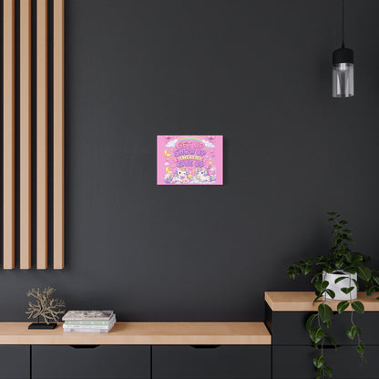 Kids Inspirational Canvas Wall Art – Premium Motivational Canvas Print for Bedroom, Playroom & Nursery Décor