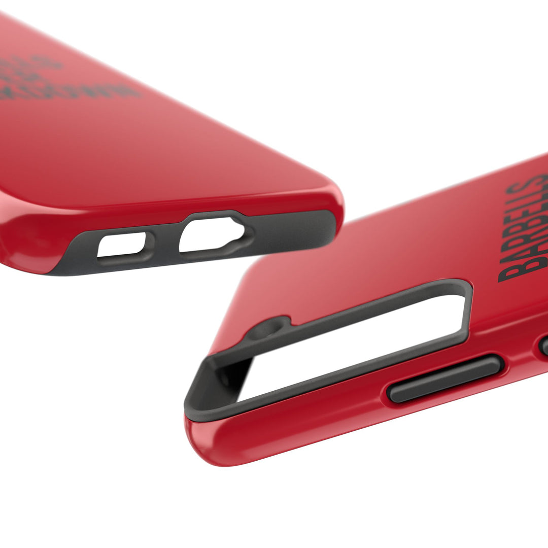 Barbells Over Breakdown. Tough Phone Case