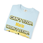 Custom Name Motivational T-Shirt – Can’t Stop. Won’t Stop.
