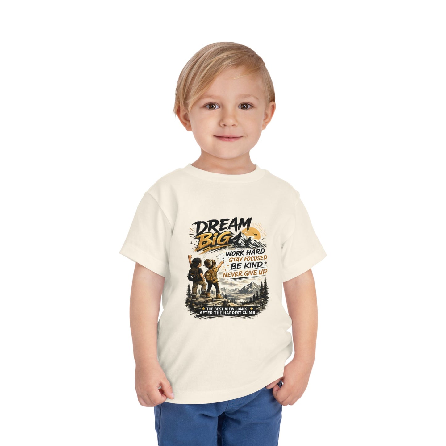 Toddler Motivational T-Shirt | Inspirational Kids Graphic Tee | Soft Cotton Toddler Shirt | Positive Mindset Children's Clothing | Everyday Comfort Tee