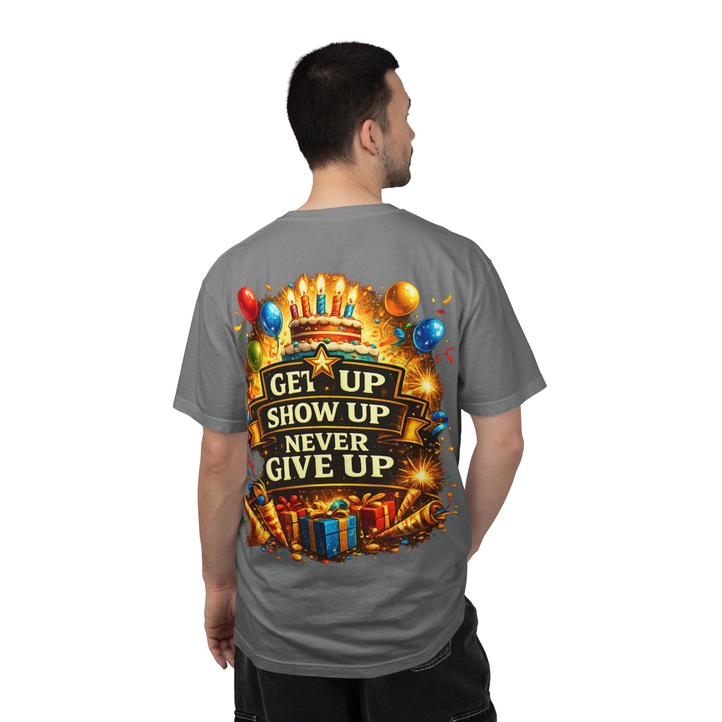 Custom Name & Age Birthday Crew T-Shirt – Personalized Group Shirt